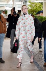 ELLE FANNING Out and About at Cannes Film Festival 05/18/2019