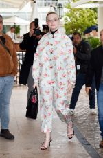 ELLE FANNING Out and About at Cannes Film Festival 05/18/2019
