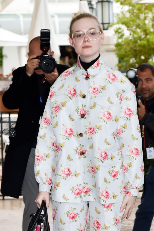 ELLE FANNING Out and About at Cannes Film Festival 05/18/2019