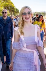 ELLE FANNING Out at 72nd Annual Cannes Film Festival 05/14/2019