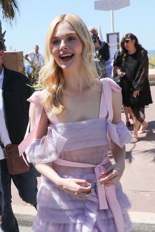 ELLE FANNING Out at 72nd Annual Cannes Film Festival 05/14/2019