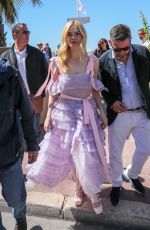 ELLE FANNING Out at 72nd Annual Cannes Film Festival 05/14/2019