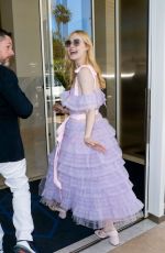 ELLE FANNING Out at 72nd Annual Cannes Film Festival 05/14/2019