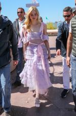 ELLE FANNING Out at 72nd Annual Cannes Film Festival 05/14/2019