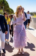 ELLE FANNING Out at 72nd Annual Cannes Film Festival 05/14/2019