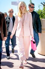 ELLE FANNING Out on Croisette in Cannes 05/15/2019