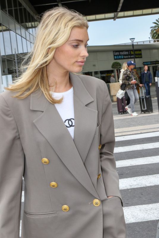 ELSA HOSK Arrives at Nice Airport 05/18/2019