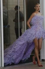ELSA HOSK Leaves Her Hotel in Cannes 05/24/2019
