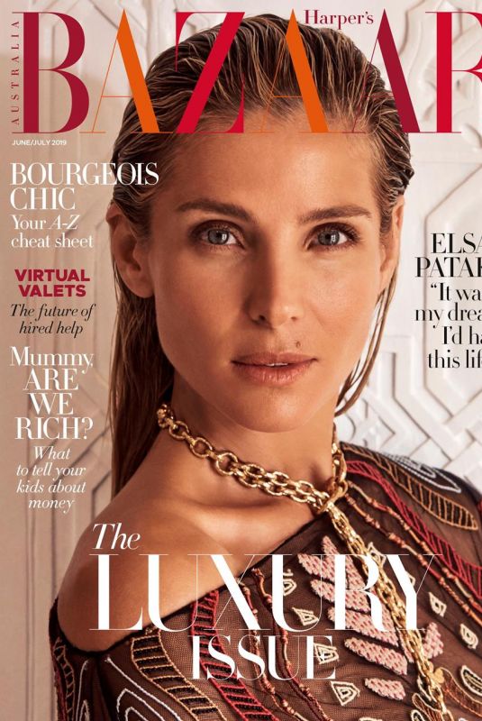 ELSA PATAKY on the Cover of Harper