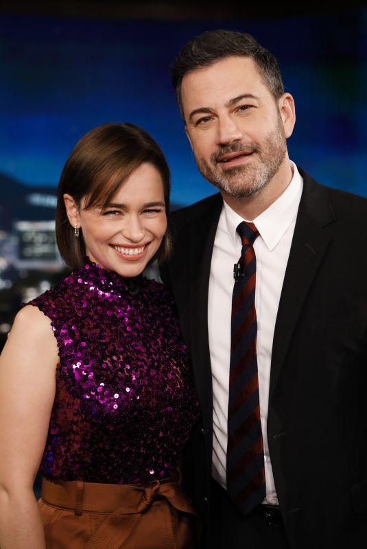 EMILIA CLARKE at Jimmy Kimmel Live 05/01/2019