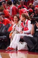 EMILIA CLARKE at Warriors vs Rockets Game in Houston 05/10/2019