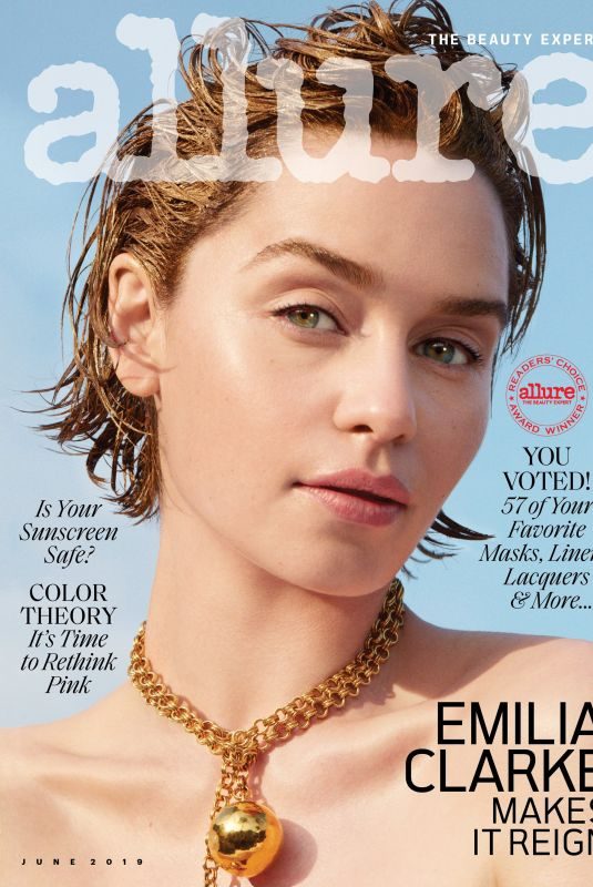 EMILIA CLARKE in Allure Magazine, June 2019