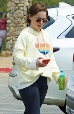 EMILIA CLARKE Out Hiking in Los Angeles 05/02/2019