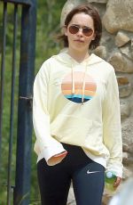 EMILIA CLARKE Out Hiking in Los Angeles 05/02/2019