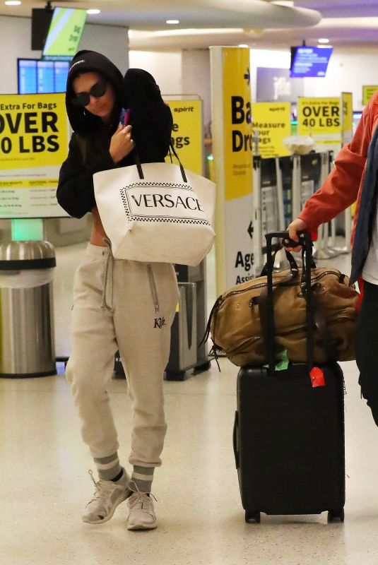 EMILY RATAJKOWSKI and Sebastian Bear-McClard at LAX Airport in Los Angeles 05/08/2019