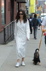 EMILY RATAJKOWSKI and Sebastian Bear-McClard Out with Their Dog in New York 05/24/2019