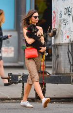 EMILY RATAJKOWSKI Out with Her Dog Colombo in New York 05/20/2019