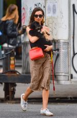 EMILY RATAJKOWSKI Out with Her Dog Colombo in New York 05/20/2019