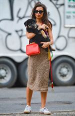 EMILY RATAJKOWSKI Out with Her Dog Colombo in New York 05/20/2019