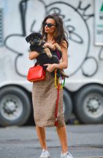 EMILY RATAJKOWSKI Out with Her Dog Colombo in New York 05/20/2019