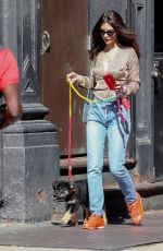 EMILY RATAJKOWSKI Out with Her Dog in New York 05/21/2019