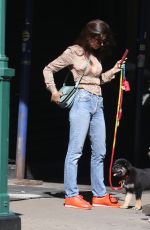 EMILY RATAJKOWSKI Out with Her Dog in New York 05/21/2019