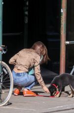 EMILY RATAJKOWSKI Out with Her Dog in New York 05/21/2019