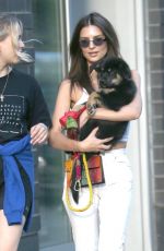 EMILY RATAJKOWSKI Walks Her Dog Out in New York 05/22/2019