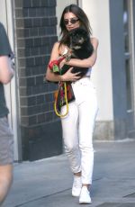 EMILY RATAJKOWSKI Walks Her Dog Out in New York 05/22/2019