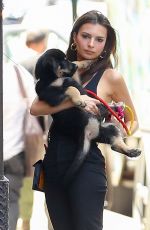 EMILY RATAJKOWSKI Walks Her Dog Out in New York 05/22/2019