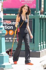EMILY RATAJKOWSKI Walks Her Dog Out in New York 05/22/2019