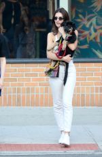 EMILY RATAJKOWSKI Walks Her Dog Out in New York 05/22/2019