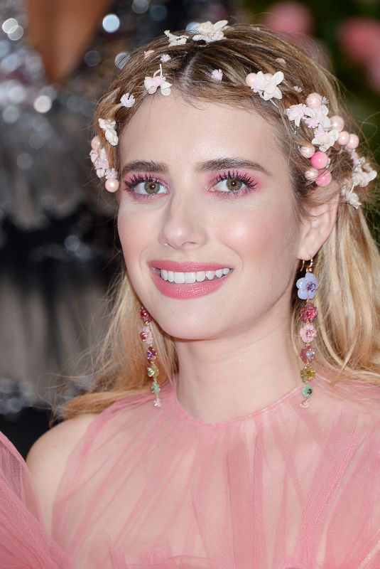 EMMA ROBERTS at 2019 Met Gala in New York 05/06/2019