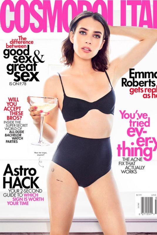 EMMA ROBERTS in Ccosmopolitan Magazine, June 2019