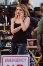 EMMA ROBERTS on the Set of Holidate in Atlanta 05/16/2019