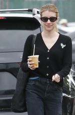 EMMA ROBERTS Out for Coffee in Los Angeles 04/30/2019