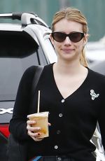 EMMA ROBERTS Out for Coffee in Los Angeles 04/30/2019