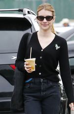EMMA ROBERTS Out for Coffee in Los Angeles 04/30/2019