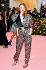 EMMA STONE at 2019 Met Gala in New York 05/06/2019