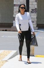 ENIKO PARRISH Leaves a Nail Salon in Topanga Canyon 05/16/2019