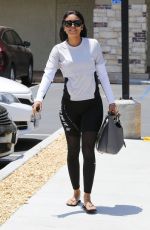 ENIKO PARRISH Leaves a Nail Salon in Topanga Canyon 05/16/2019