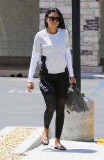 ENIKO PARRISH Leaves a Nail Salon in Topanga Canyon 05/16/2019