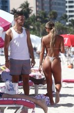 ERIKA WHEATON in Bikini at a Beach in Miami 05/11/2019