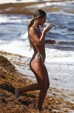 ERIKA WHEATON in Bikini at a Beach in Miami 05/11/2019