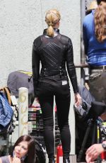 EVAN RACHEL WOOD on the Set of Westworld in Los Angeles 05/02/2019