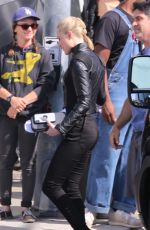 EVAN RACHEL WOOD on the Set of Westworld in Los Angeles 05/02/2019