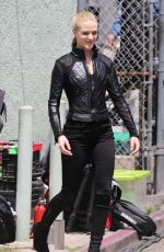 EVAN RACHEL WOOD on the Set of Westworld in Los Angeles 05/02/2019
