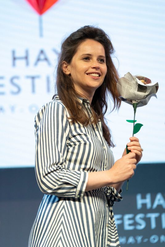 FELICITY JONES at 2019 Hay Festival in Hay-on-wye 05/26/2019