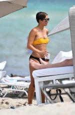 FRANKIE BRIDGE in Bikini on the Beach in Miami 05/20/2019