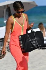 FRANKIE BRIDGE in Bikini on the Beach in Miami 05/20/2019